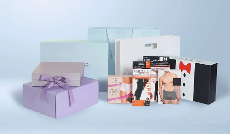 Apparel and retail packaging scene