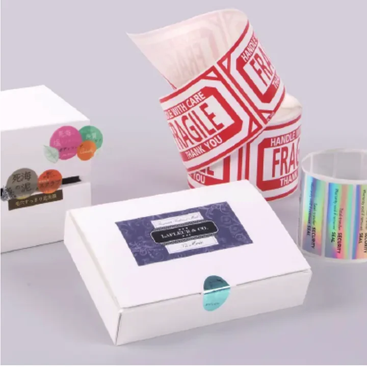 Custom printed labels and stickers
